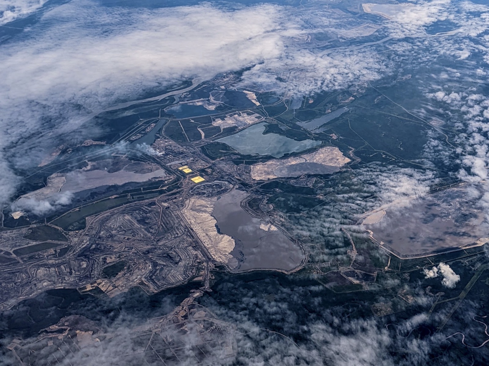 Oilsands plant and mine works in northern Alberta