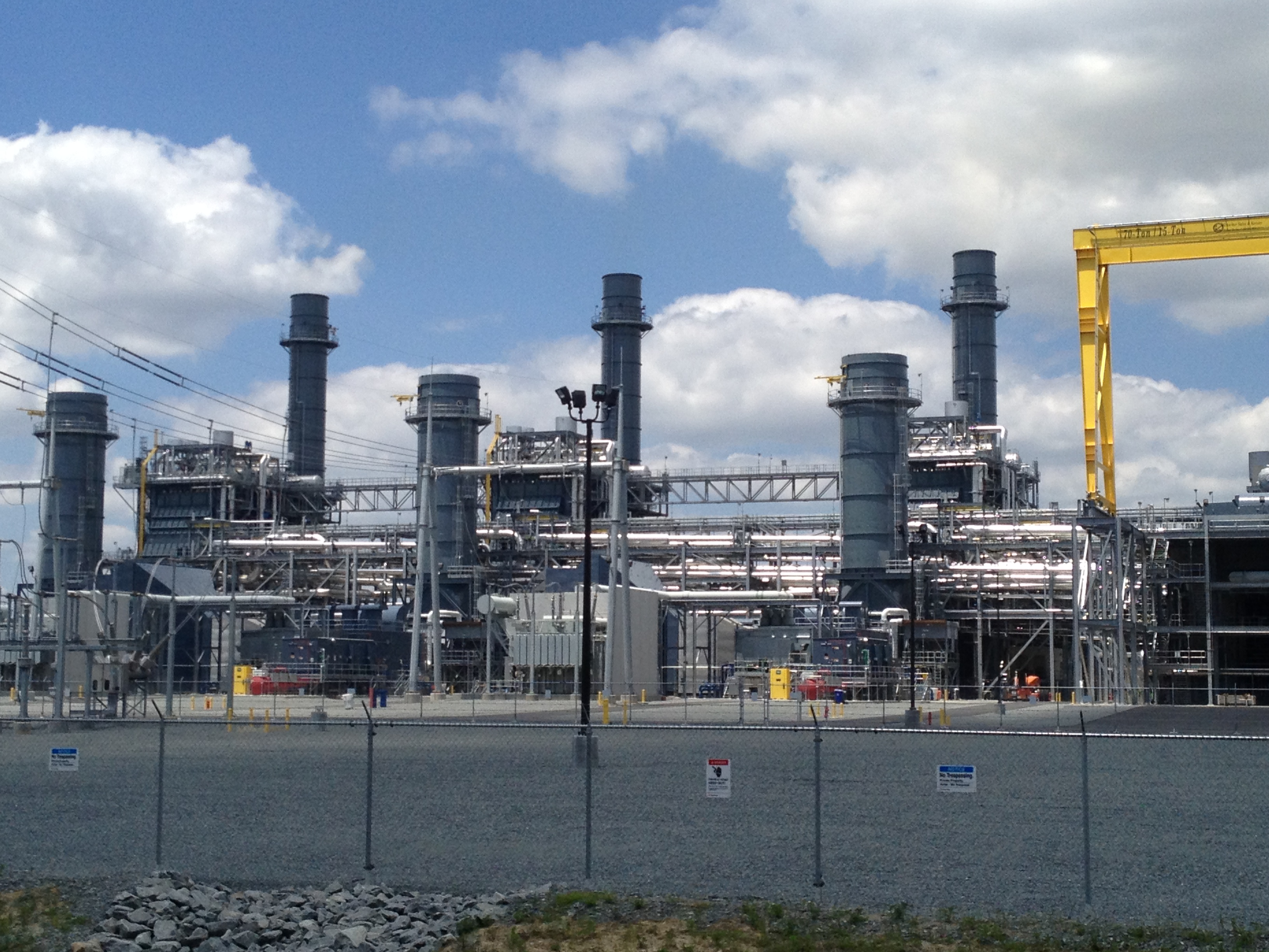 Combined-cycle gas-fired power plant