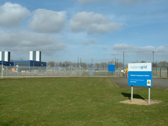 Natural gas pipeline and compressor yard